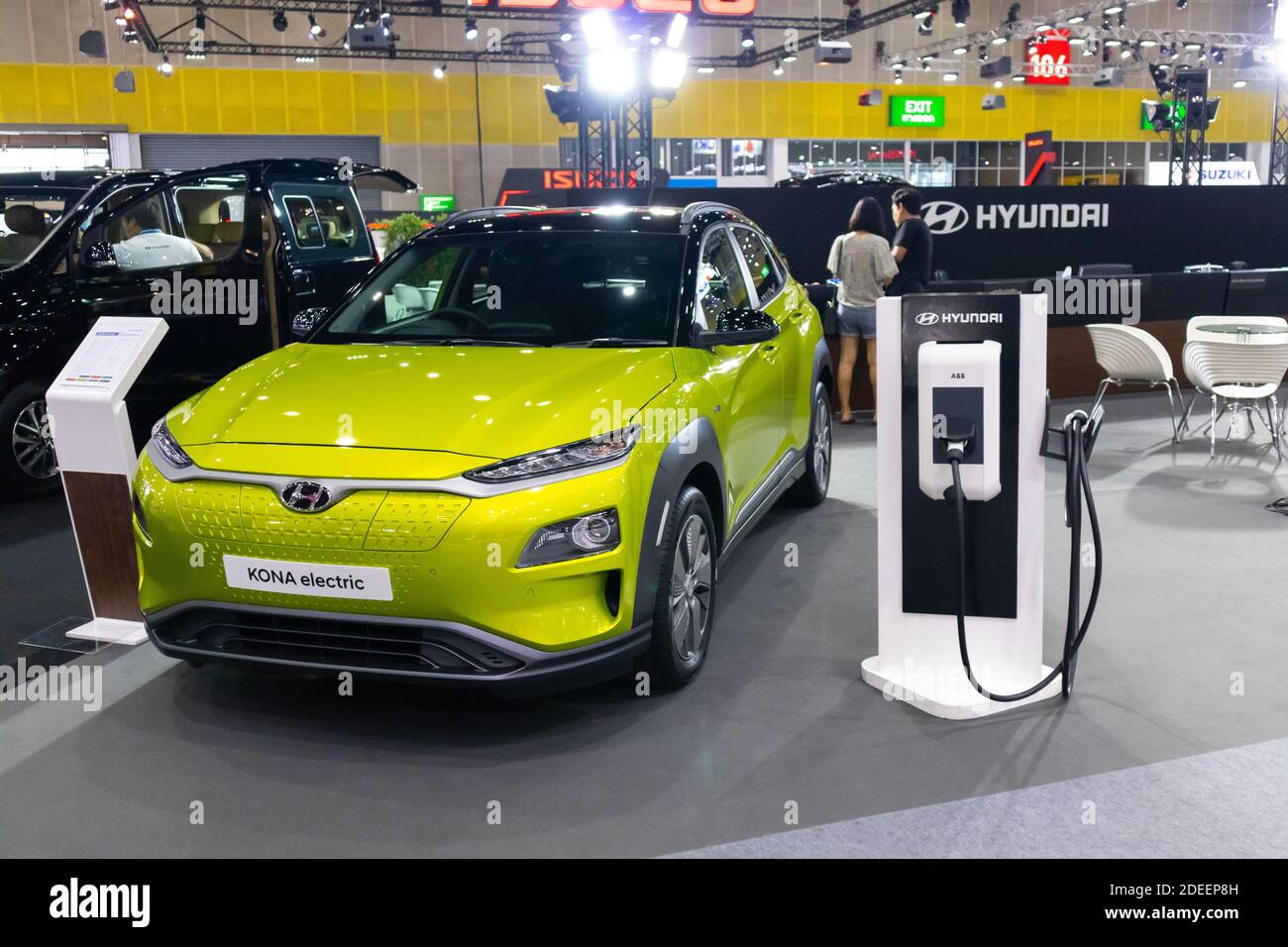 BANGKOK, THAILAND - 17. OKTOBER 2019: Hyundai KONA Electric in Bangkok International Motor Show 2019 Stockfoto