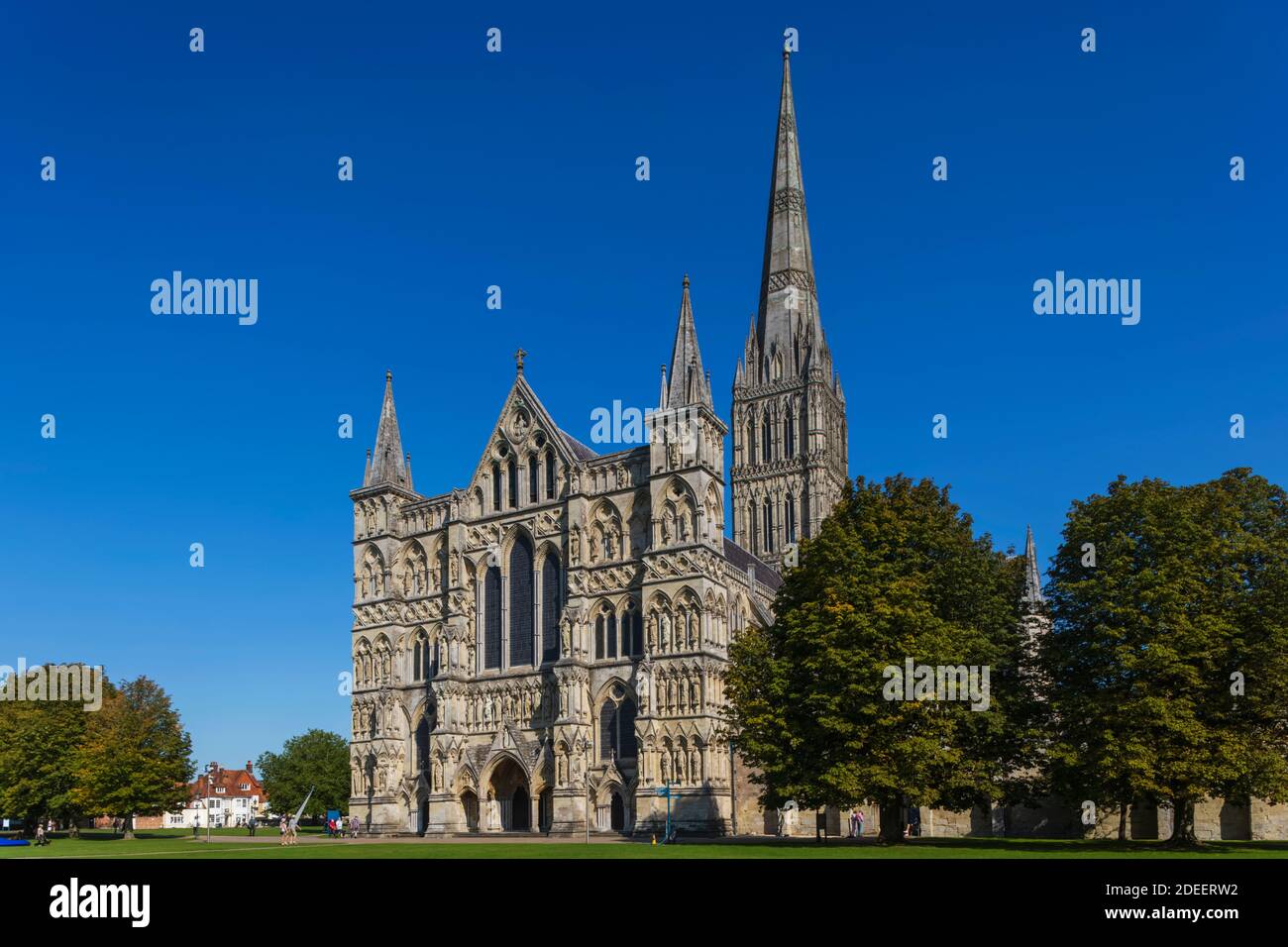 England, Wiltshire, Salisbury Kathedrale von Salisbury Stockfoto