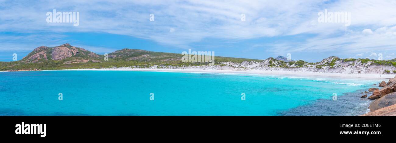 Hellfire Bay in der Nähe von Esperance an einem bewölkten Tag, Australien Stockfoto