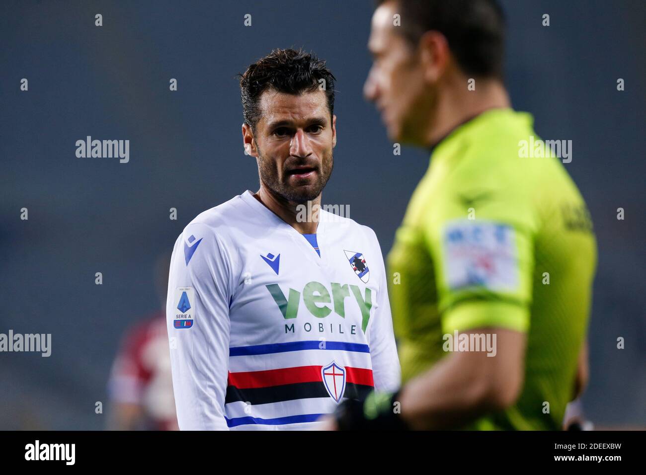 Olimpico Grande Torino Stadion, Turin, Italien, 30 Nov 2020, Antonio Candreva (UC Sampdoria) während Turin FC vs UC Sampdoria, Italienische Fußball Serie A Spiel - Foto Francesco Scaccianoce / LM Stockfoto