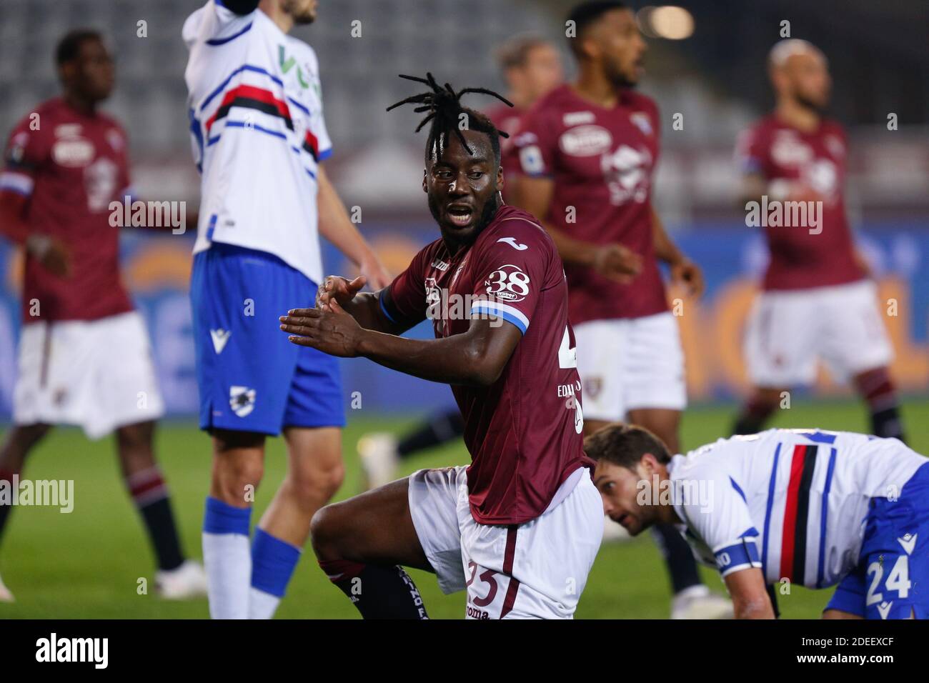 Olimpico Grande Torino Stadion, Turin, Italien, 30 Nov 2020, Soualiho Meite (Turin FC) während Turin FC vs UC Sampdoria, Italienischer Fußball Serie A Spiel - Foto Francesco Scaccianoce / LM Stockfoto