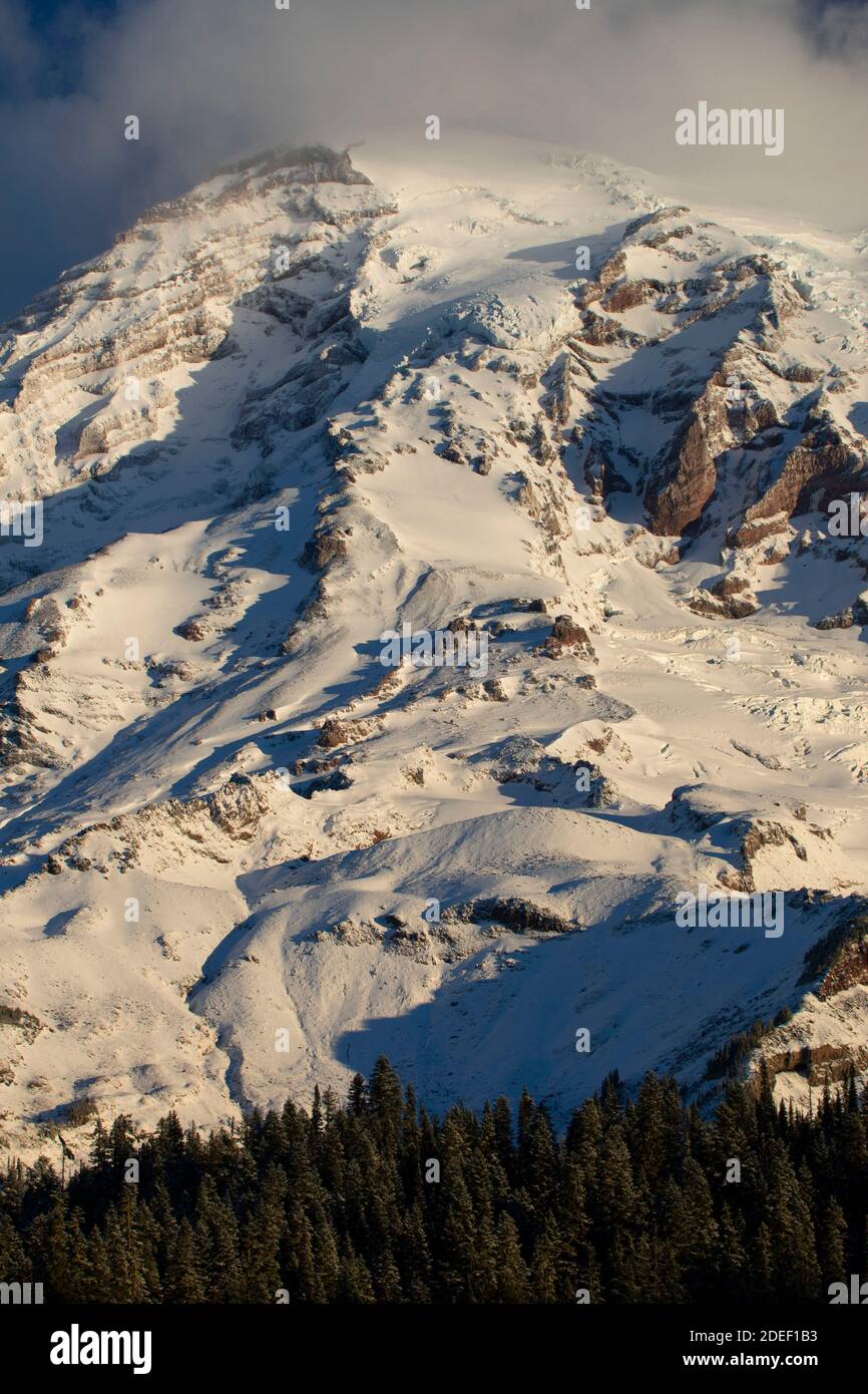 Mt Rainier von Inspiration Point, Mt Rainier National Park, Washington Stockfoto