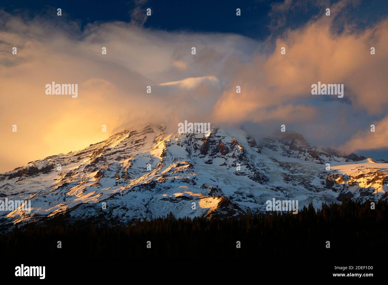 Mt Rainier von Inspiration Point, Mt Rainier National Park, Washington Stockfoto