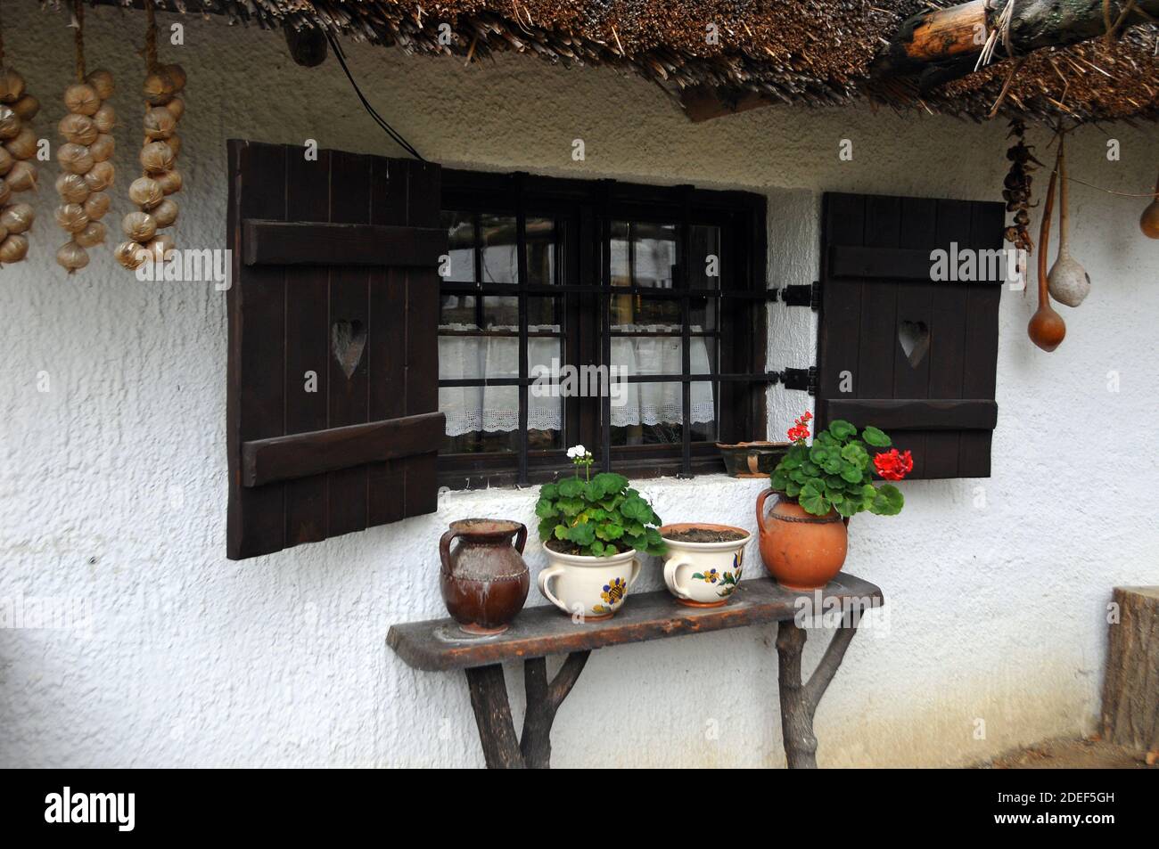 Altes Bauernhaus, Sternburg, Csillagvár, Balatonszentgyörgy, Komitat Somogy, Ungarn, Magyarország, Europa Stockfoto