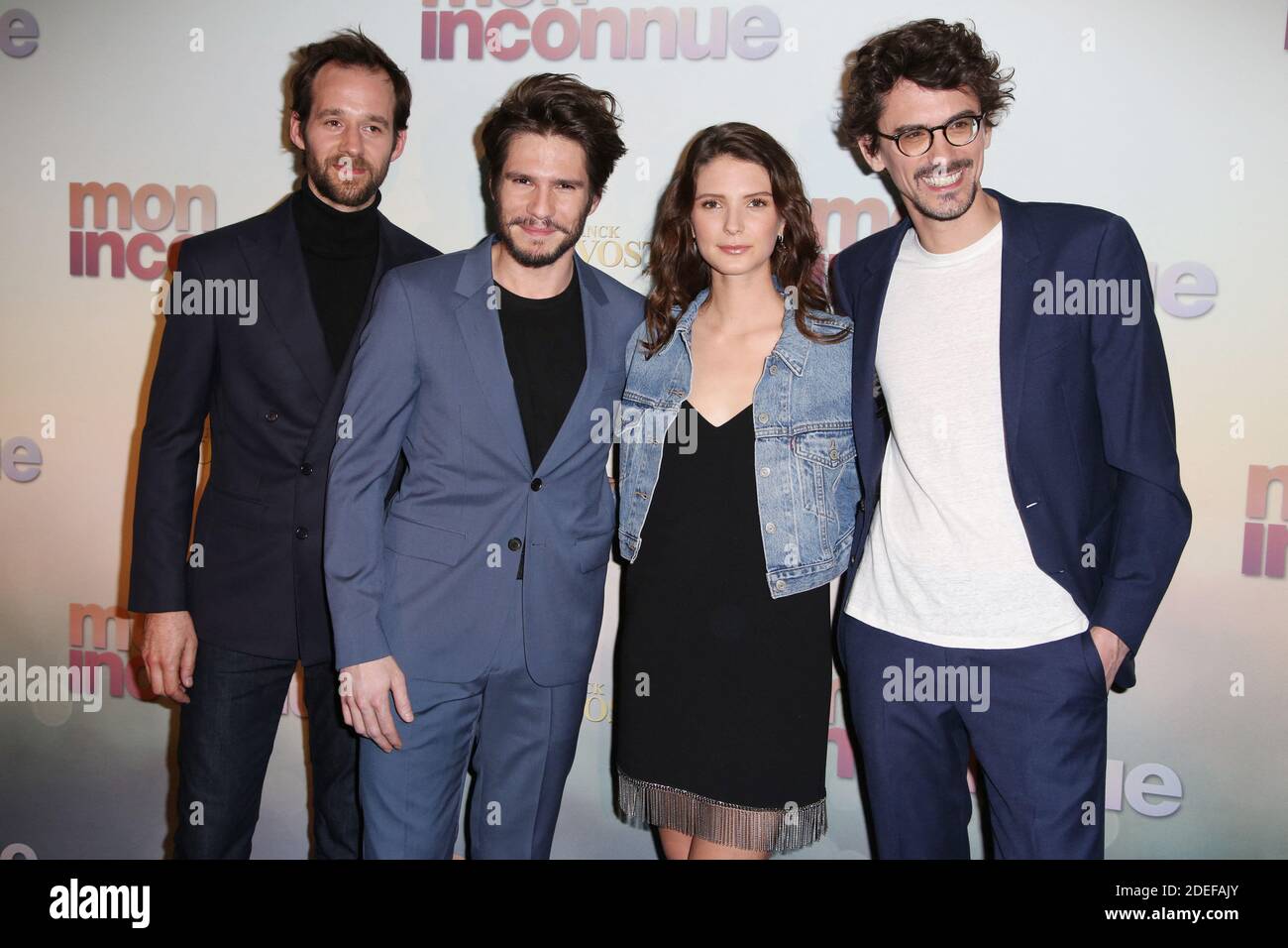 Benjamin Lavernhe Francois Civil Josephine Japy Et Hugo Gelin Lors De La Premiere De Mon Inconnue A L Ugc Normandie A Paris Frankreich Le 01 Avril 2019 Foto Von Jerome Domine Abacapress Com Stockfotografie