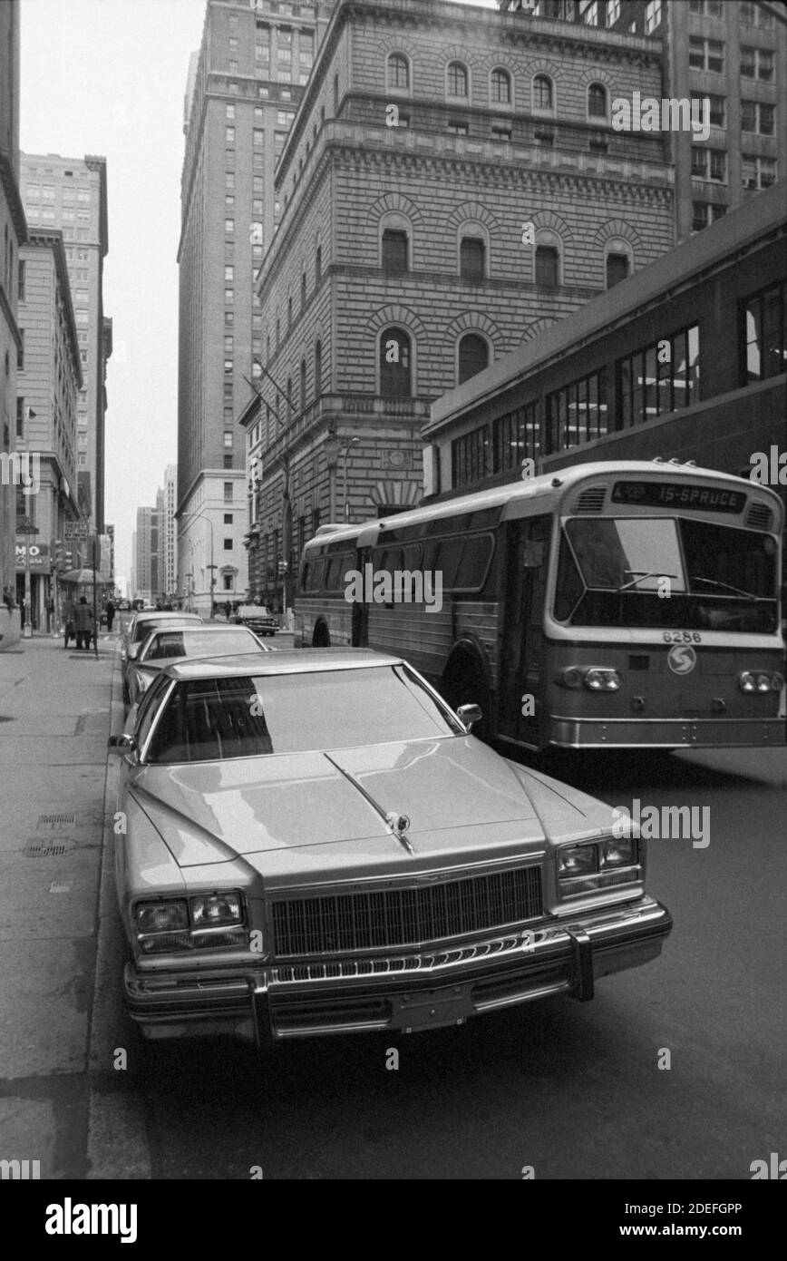 Straßenszene, Philadelphia Pa, Vereinigte Staaten, 1976 Stockfoto