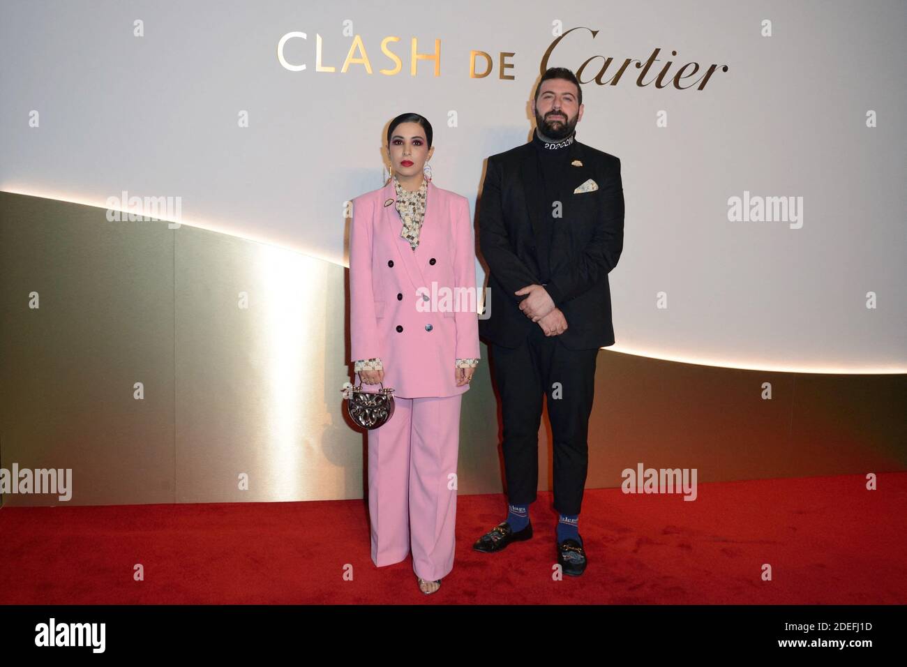 Ali Cha'Aban und Gast beim Clash De Cartier Photocall in der Conciergerie in Paris, Frankreich am 10. April 2019. Foto von Aurore Marechal/ABACAPRESS.COM Stockfoto