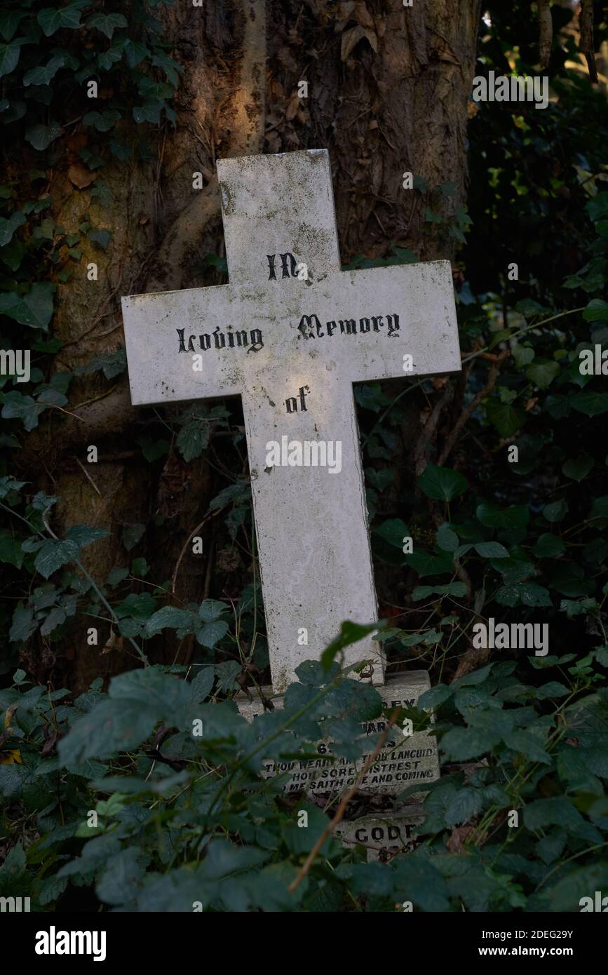 In liebevoller Erinnerung Grabstein Stockfoto