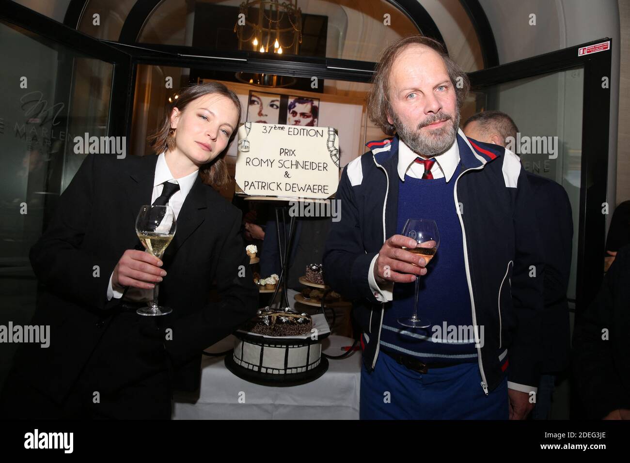 Diane Rouxel und Philippe Katerine nehmen an den Prix Romy Schneider und Patrick Dewaere 2019 Awards Teil, die am 29. April 2019 im Lancaster Hotel in Paris, Frankreich, verliehen wurden. Foto von Jerome Domine/ABACAPRESS.COM Stockfoto