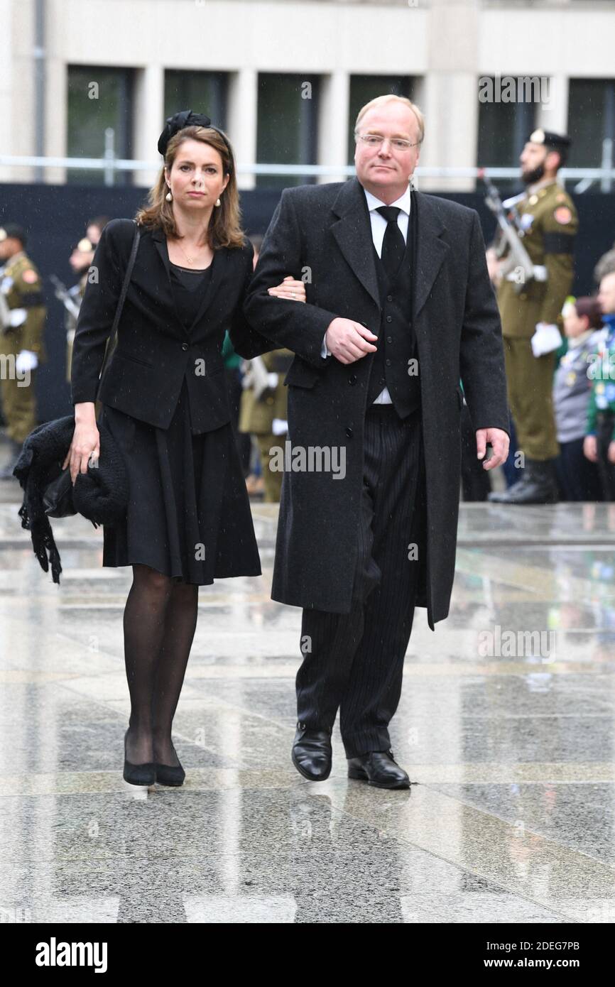 Prinz Carlos von Bourbon-Parma und Annemarie Gualthérie van Weezel bei der Beerdigung des Großherzogs Jean von Luxemburg in der Kathedrale Notre-Dame von Luxemburg in Luxemburg-Stadt, Luxemburg am 4. Mai 2019. Großherzog Jean von Luxemburg starb am 98. April 23, 2019. Foto von David Niviere/ABACAPRESS.COM Stockfoto