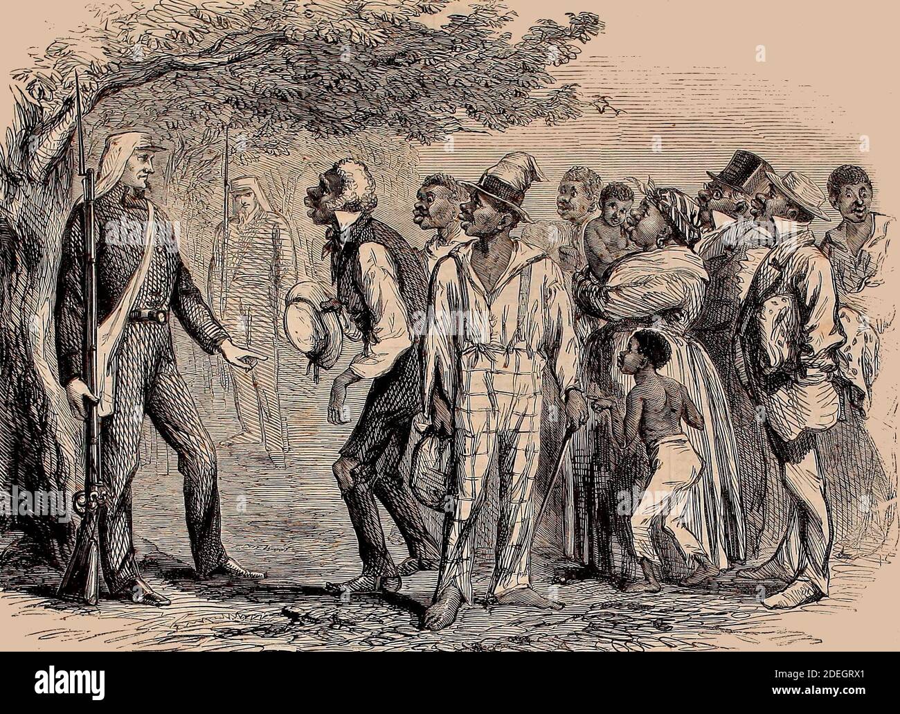 Kriegsgegenstand aus dem Bürgerkrieg in Amerika, um 1861 Stockfoto