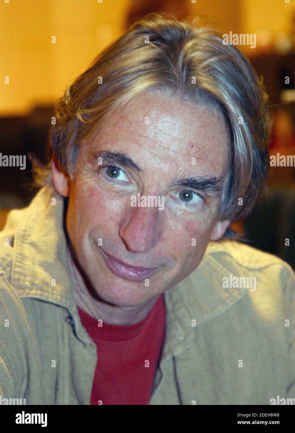 3-26-2003 Michael Tilson Thomas, künstlerischer Leiter der New World Symphony of Miami Beach, probt für eine Aufführung mit seiner Symphonie im Lincoln Theatre. Foto von Adam Scull/PHOTOlink Stockfoto