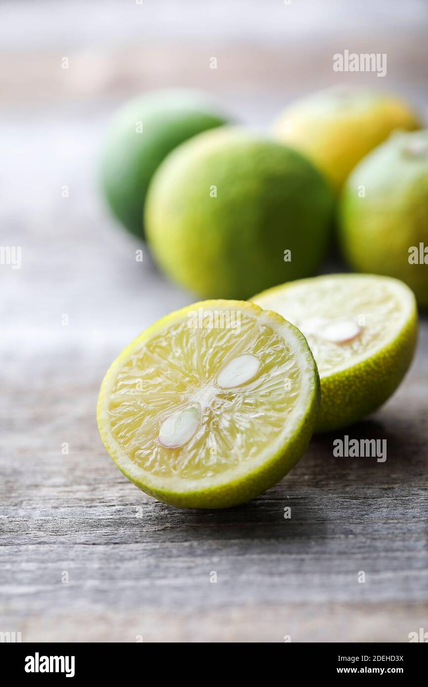 Citrus Sudachi Stockfoto