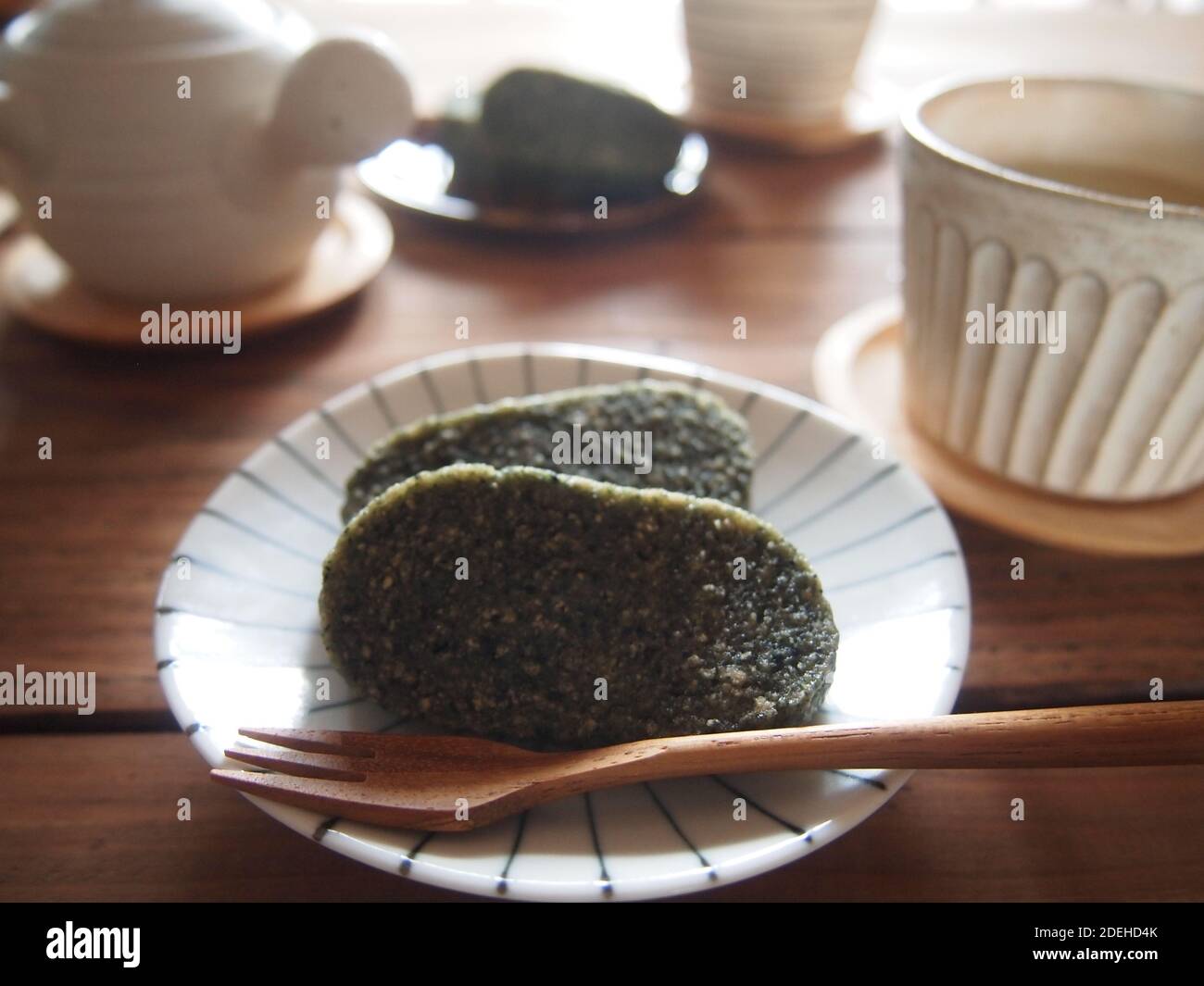 IKO Mochi, Reiskuchen in der Präfektur Kagoshima, Japan Stockfoto