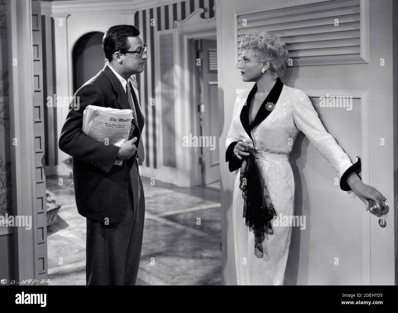 William Holden, Judy Holliday, 'Born Yesterday' (1950) Columbia Bilder / Aktenzeichen # 34000-866THA Stockfoto