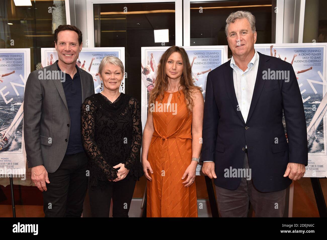 Alex Holmes, Tracy Edwards, Victoria Gregory und Tom Bernard nehmen an der Los Angeles Premiere von Sony Pictures Classic's 'maiden' im Linwood Dunn Theatre am 14. Juni 2019 in Los Angeles, CA, USA Teil. Lionel Hahn/ABACAPRESS.COM Stockfoto