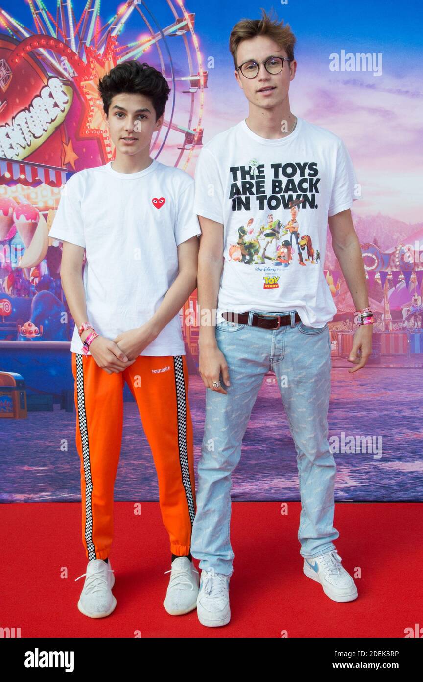 Enzo Tais-Toi et Sundy Jules nimmt an der 'Toy Story 4' Paris Film Premiere im Disneyland Paris am 22. Juni 2019 in Paris, Frankreich. Foto von Nasser Berzane/ABACAPRESS.COM Stockfoto
