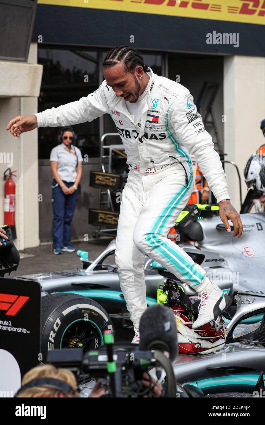 Lewis Hamilton (Scuderia Mercedes AMG Petronas Motorsport) gewinnt am 23. Juni 2019 den Grand Prix de France 2019, Le Castellet, Frankreich. Foto von Marco Piovanotto/ABACAPRESS.COM Stockfoto