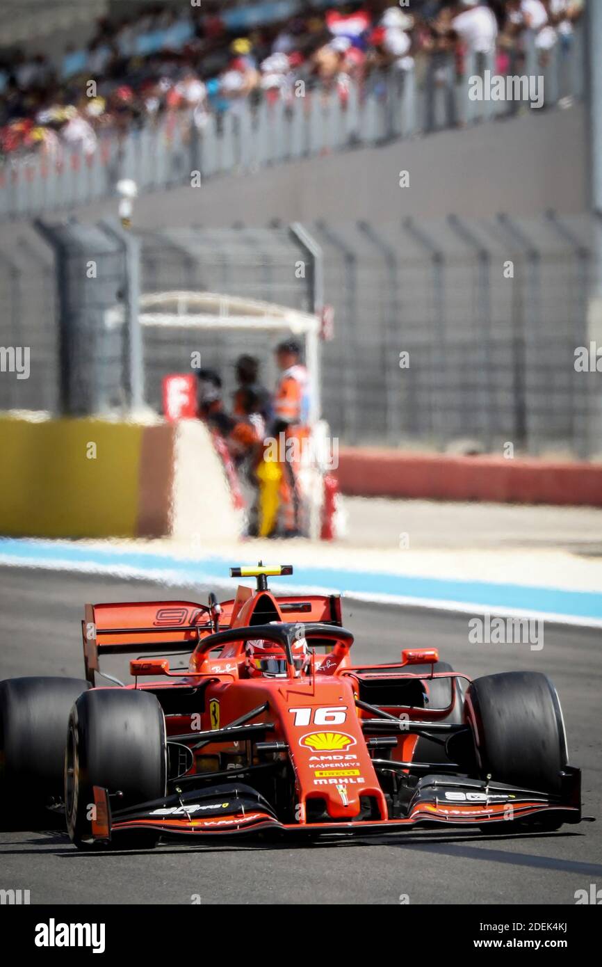 Charles Leclec (Scuderia Ferrari) fährt während des Grand Prix de France 2019, Le Castellet, Frankreich, am 23. Juni 2019. Foto von Marco Piovanotto/ABACAPRESS.COM Stockfoto