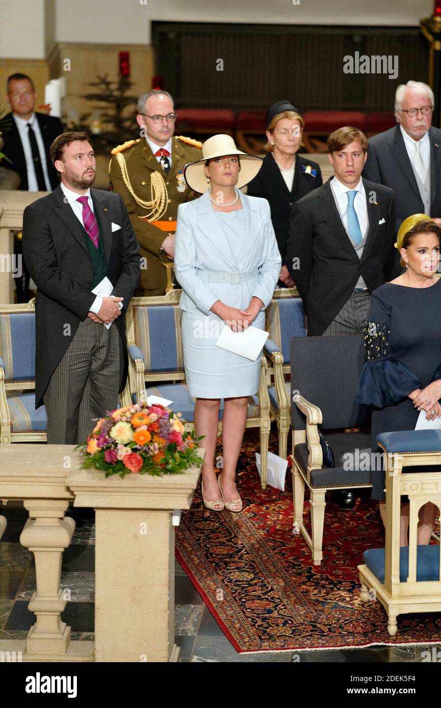 Prinz Ludwig von Luxemburg, Prinzessin Alexandra von Luxemburg und Prinz Sebastien von Luxemburg Foto von ABACAPRESS.COM Stockfoto