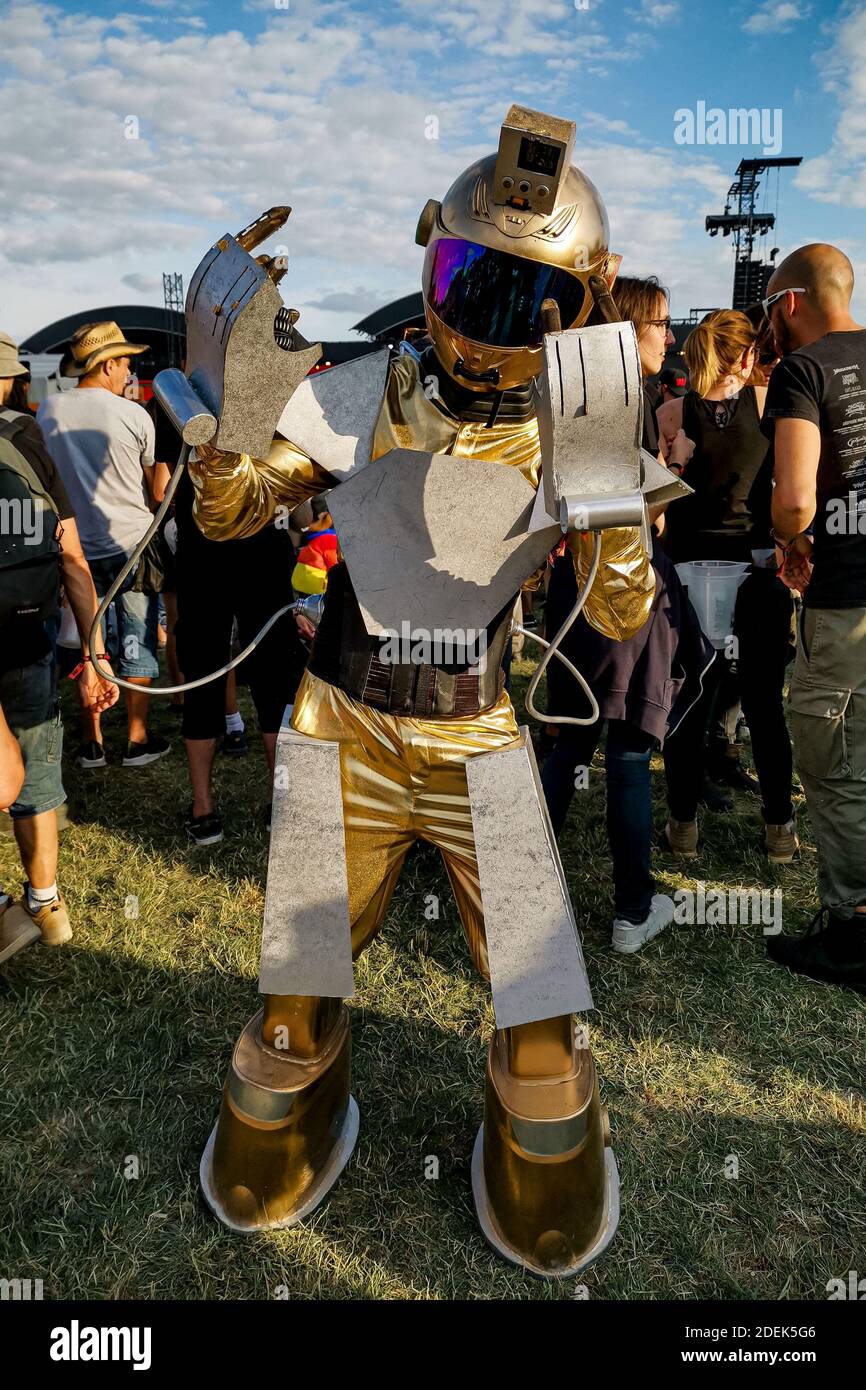 Allgemeine Atmosphäre beim Hellfest Open Air Festival am 23. Juni 2019 in Clisson, Frankreich Foto von Julien Reynaud/APS-Medias/ABACAPRESS.COM Stockfoto