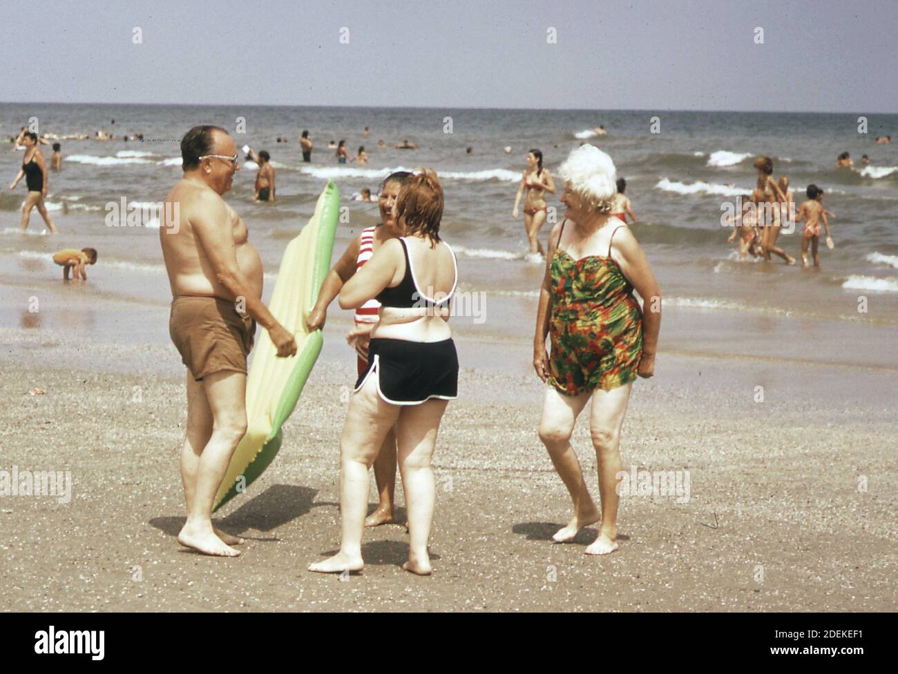 Foto der 1970er Jahre (1973) - Stewart Beach, am östlichen Ende der Galveston Insel, einer der beliebtesten Sommerspielplätze der Gegend" Stockfoto