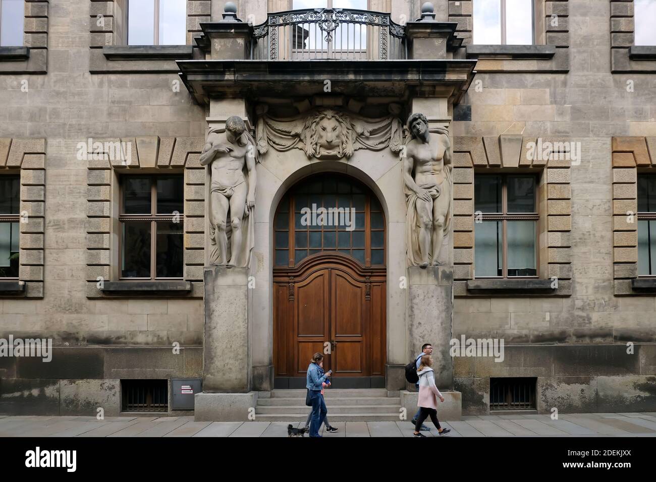 Skulpturale Gruppe, Details. Architektur von Dresden Deutschland Stock Foto Stockfoto