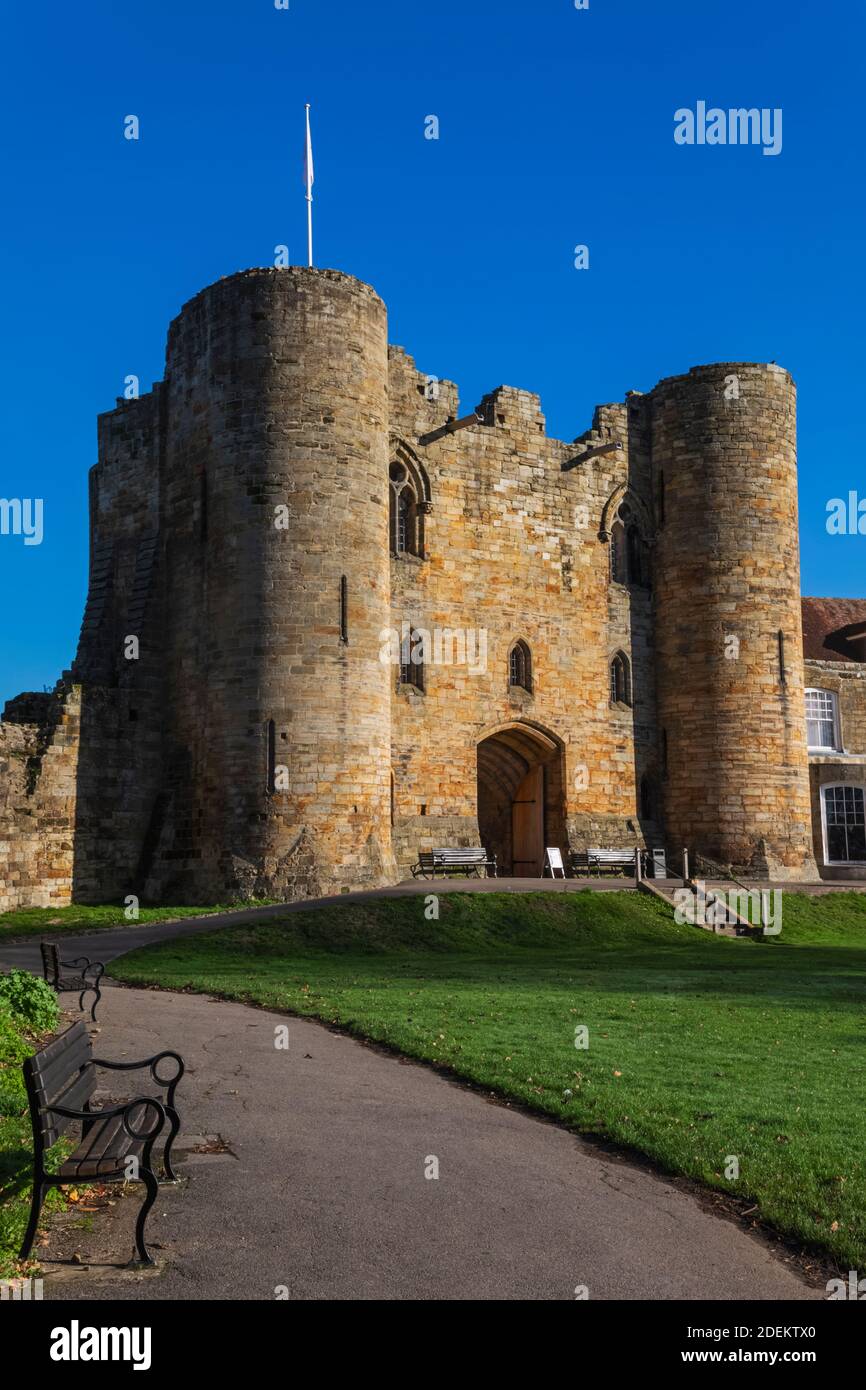 England, Kent, Tonbridge, Tonbridge Castle Gatehouse Stockfoto