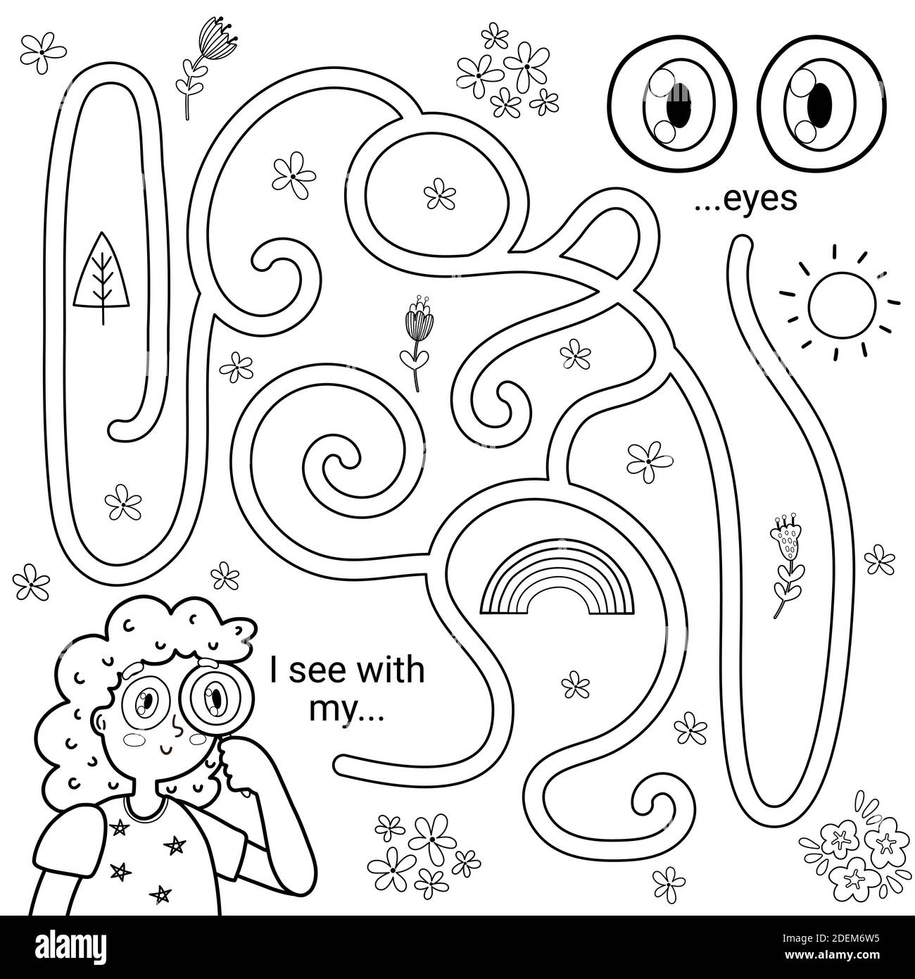 Maze game activity page kids -Fotos und -Bildmaterial in hoher Auflösung –  Alamy