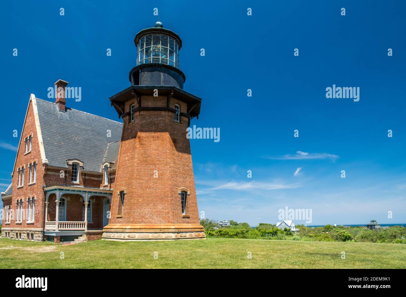 Block Island North Light, Rhode Island Stockfoto