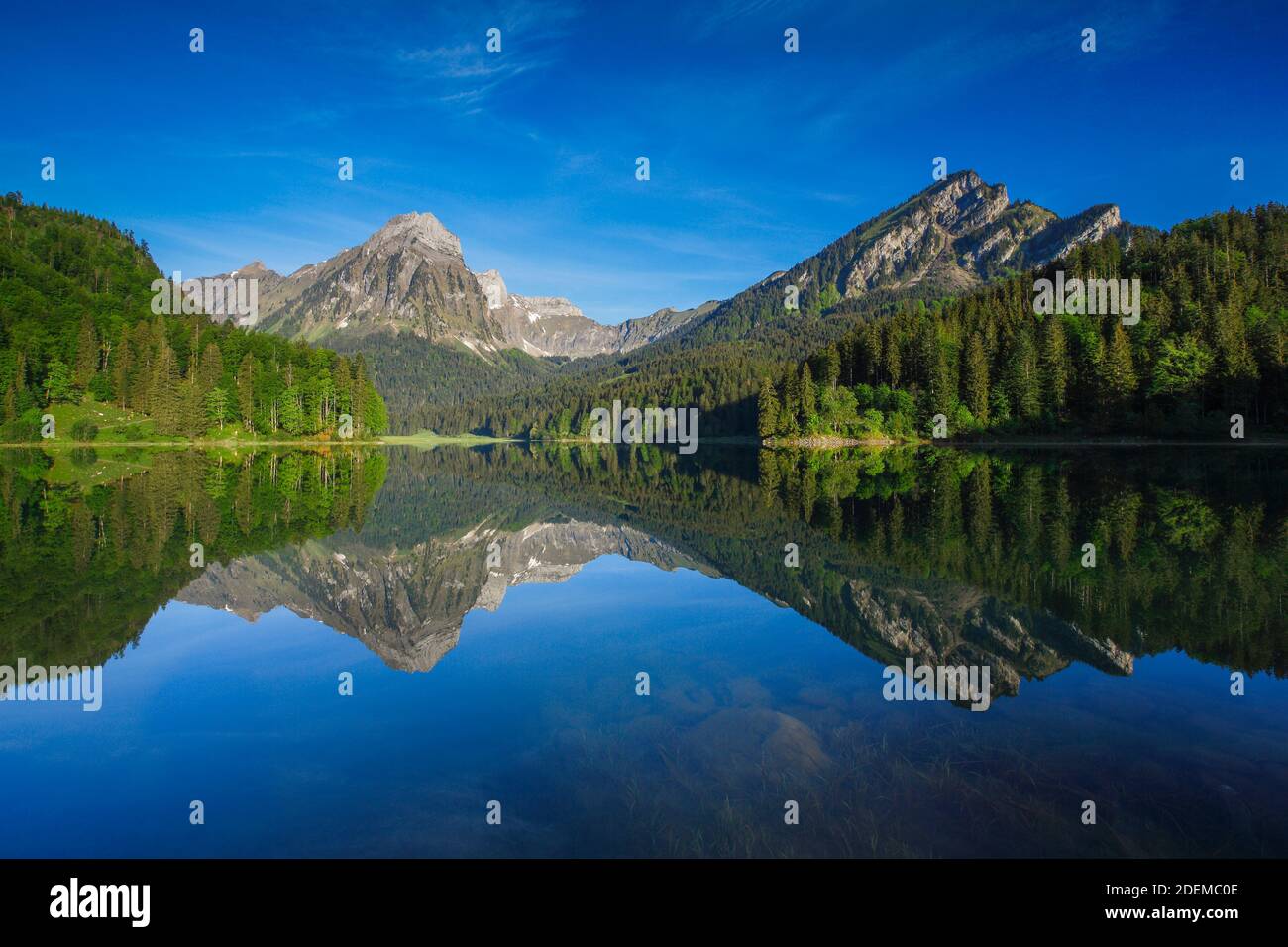 Geographie / Reisen, Schweiz, Obersee, Bruennelistock, 2133m, Baerensolspitz, 1831m, N, Additional-Rights-Clearance-Info-not-available Stockfoto