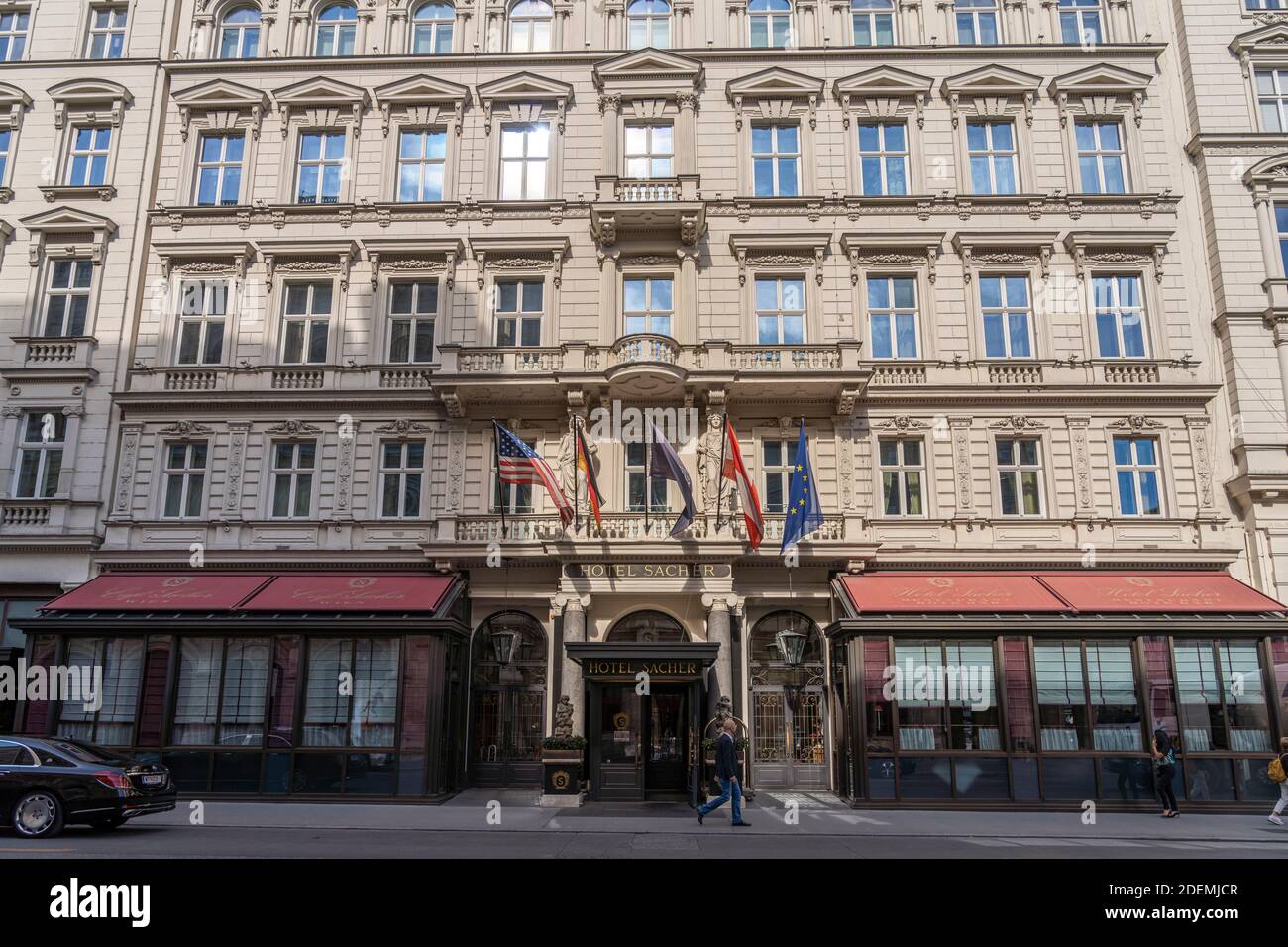 Hotel Sacher in Wien, Österreich, Europa, Wien, Österreich, Europa Stockfoto