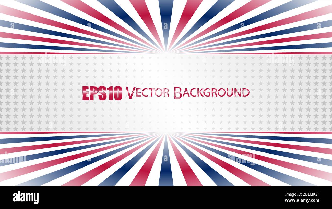 EPS10 Vektorhintergrund basierend auf der amerikanischen Flagge. Geben Sie Ihren Text ein. Perfekt für jeden Einsatz. Stock Vektor