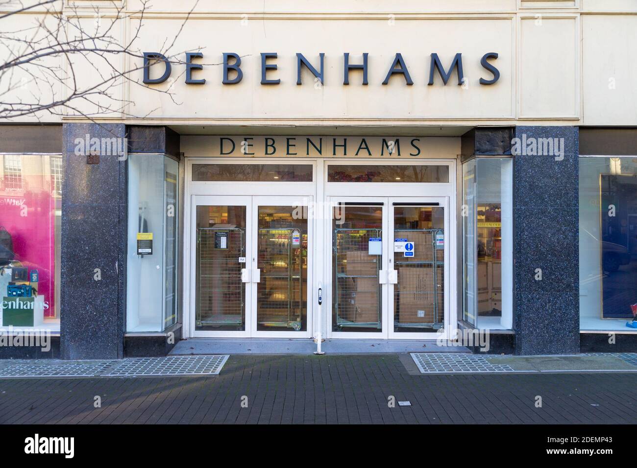 Hastings, East Sussex, Großbritannien. Dezember 2020. Coronavirus-Update: Händler Debenhams sind nach Berichten in finanziellen Schwierigkeiten. Abgebildet ist der Hastings-Zweig in East Sussex. Foto: Paul Lawrenson-PAL Media/Alamy Live News Stockfoto