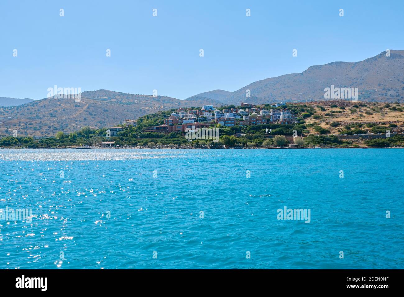 Ägäis, griechische Inseln, Kreta, Foto der Insel vom Meer aus ...