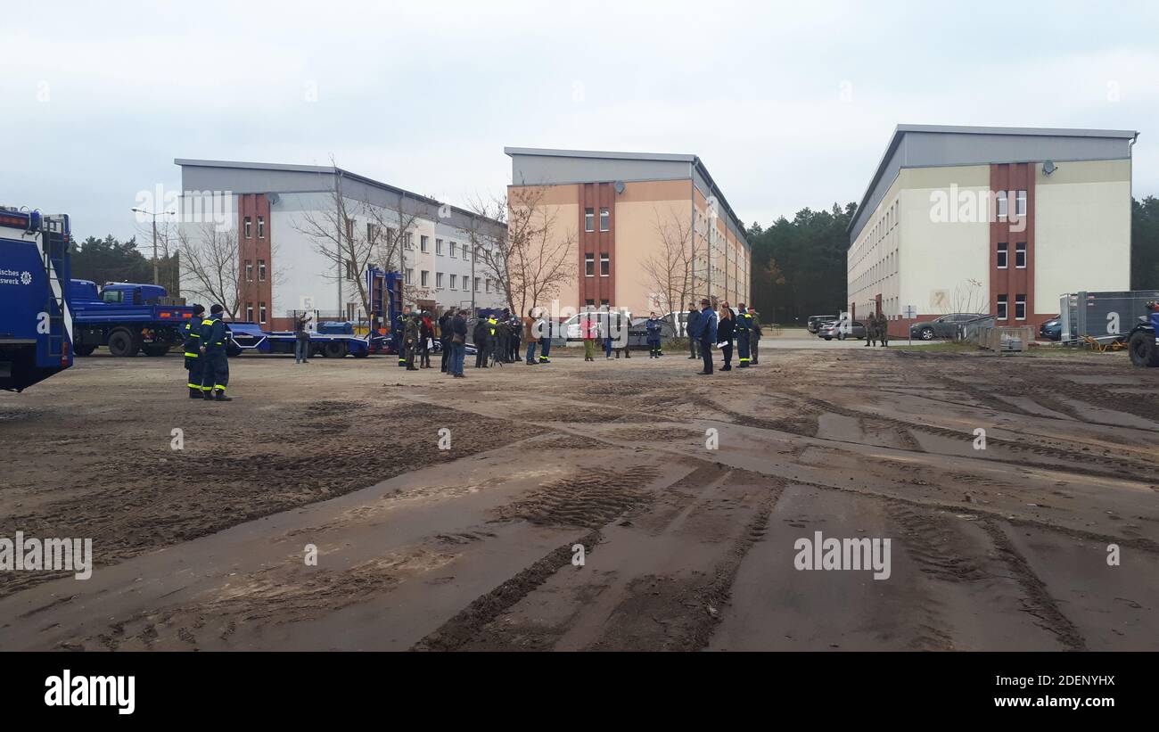Bundeswehr Truppenlager Werdeck, Werdecker Forst 1, 02957 Krauschwitz Stockfoto
