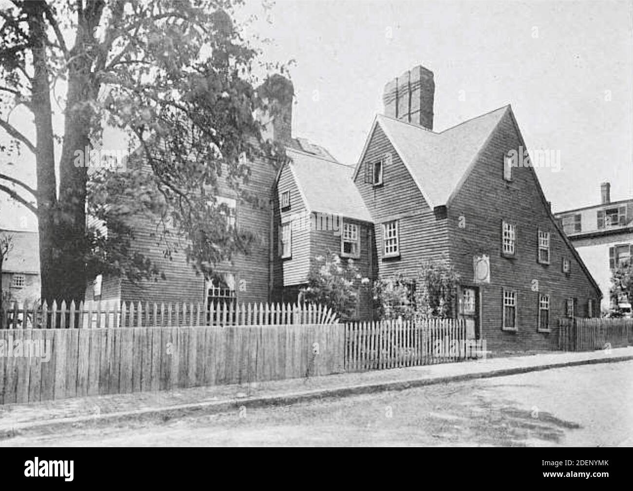 Das Haus der Sieben Giebel, auch bekannt als Turner-Ingersoll-Herrenhaus, wurde durch den Roman das Haus der Sieben Giebel berühmt Stockfoto