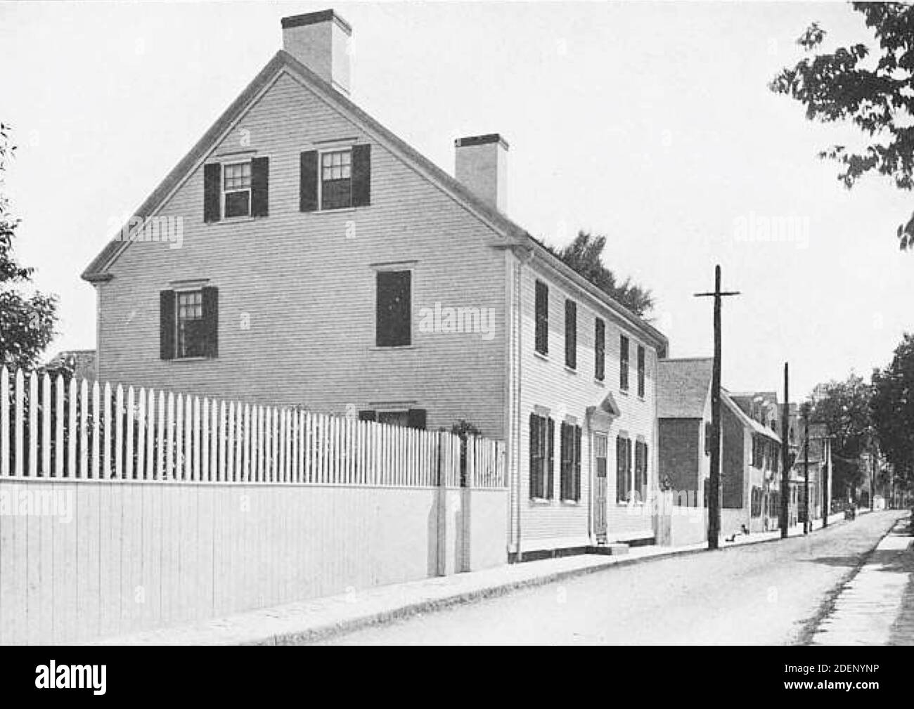 Das Nutter House, das zur Kulisse der Geschichte eines Bad Boy wurde ein halb-autobiographischer Roman des amerikanischen Schriftstellers Thomas Bailey Aldrich, Stockfoto
