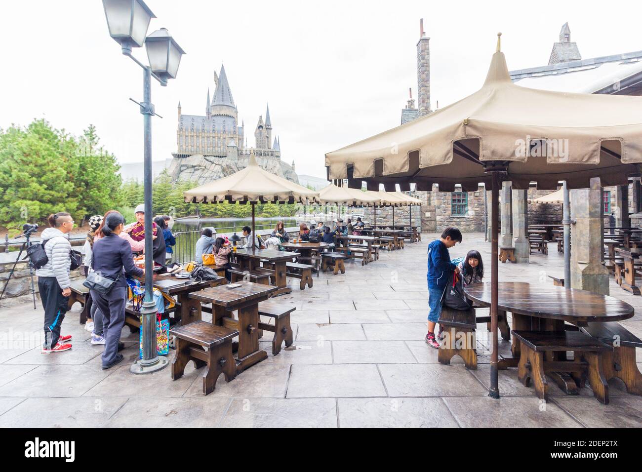 Im Freizeitpark „Zauberwelt von Harry Potter“ in Osaka, Japan Stockfoto