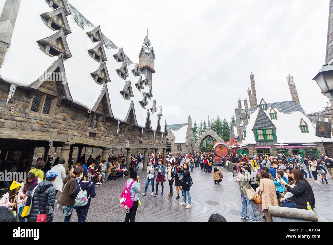 Im Freizeitpark „Zauberwelt von Harry Potter“ in Osaka, Japan Stockfoto