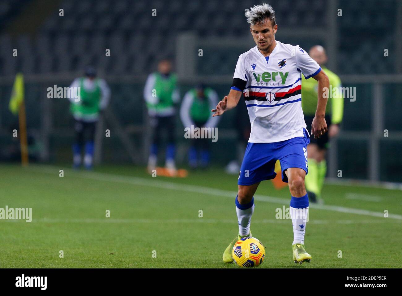 Valerio Verre (UC Sampdoria) während Turin FC vs UC Sampdoria, Italienische Fußball Serie A Spiel, Turin, Italien, 30 Nein - Foto .LM/Francesco Scaccianoce Stockfoto