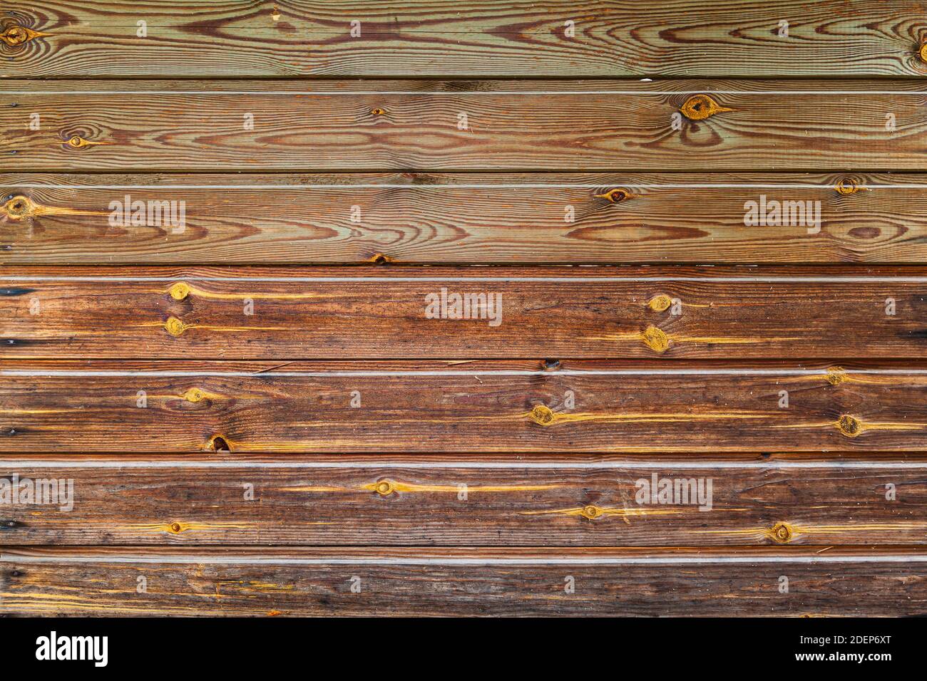 Alte grungy Holzwand, Vorderansicht, Hintergrund Foto Textur Stockfoto