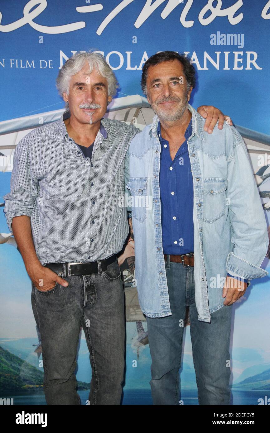 Christian Moullec et Nicolas Vanier lors de la Premiere de 'onnes moi des Ailes', a l'UGC Normandie a Paris, France le 06 Octobre 2019. Foto von Jerome Domine/ABACAPRESS.COM Stockfoto