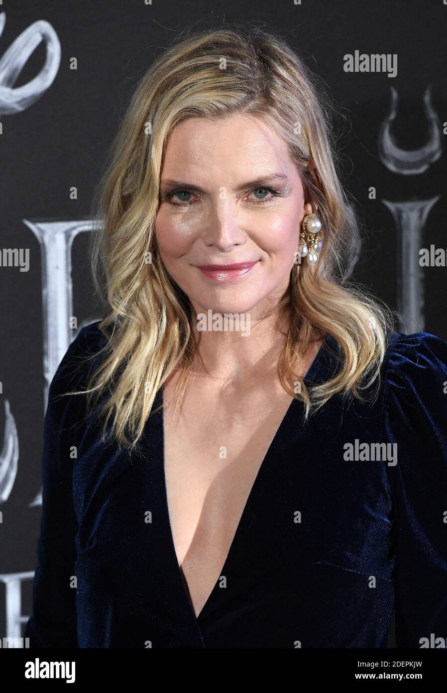 DIE US-Schauspielerin Michelle Pfeiffer nimmt an der Europa-Premiere von Disneys düsterem Fantasy-Abenteuerfilm Maleficent : Mistress of Evil am 7. Oktober 2019 in Rom Teil. Foto von Eric Vandeville/ABACAPRESS.COM Stockfoto