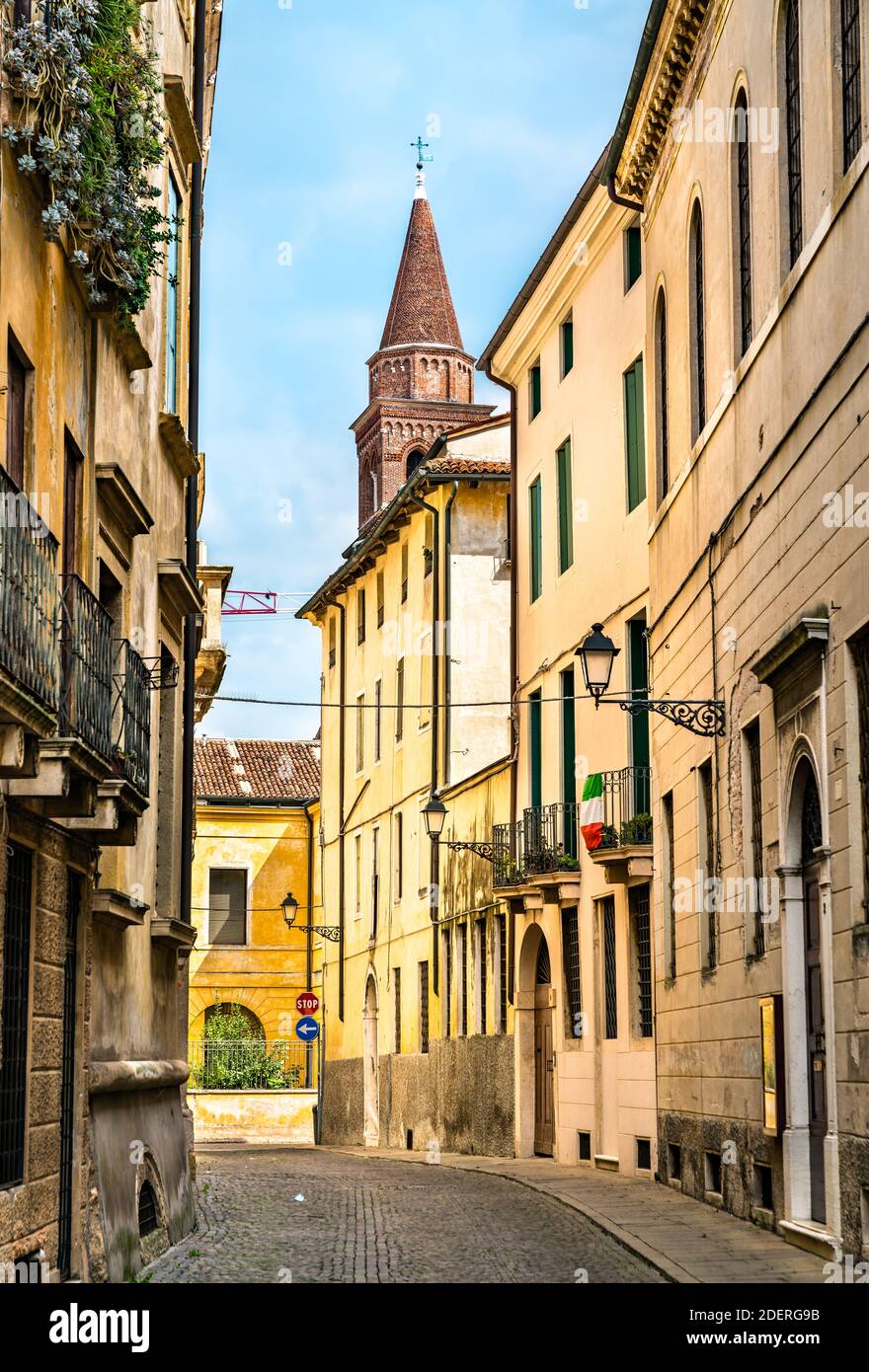 Architektur der Altstadt von Vicenza, Italien Stockfoto