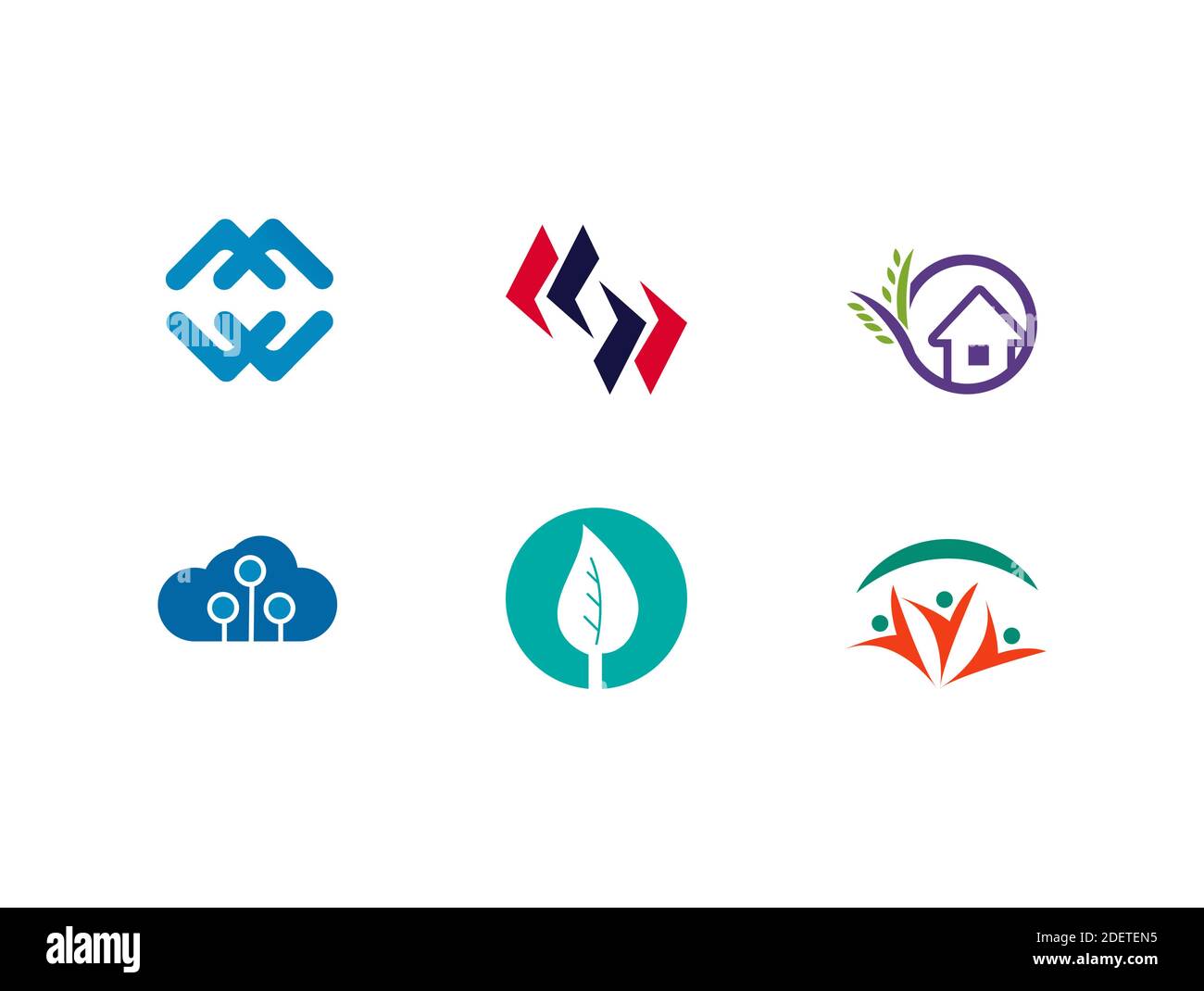 Abstract Logo Design Vektor-Vorlage geeignet für Unternehmen und Projekte Stock Vektor