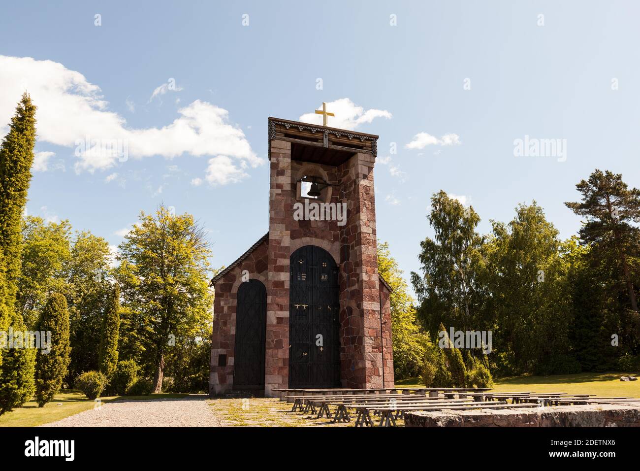 Ansgarskapellet, Björkö (Schweden) Stockfoto