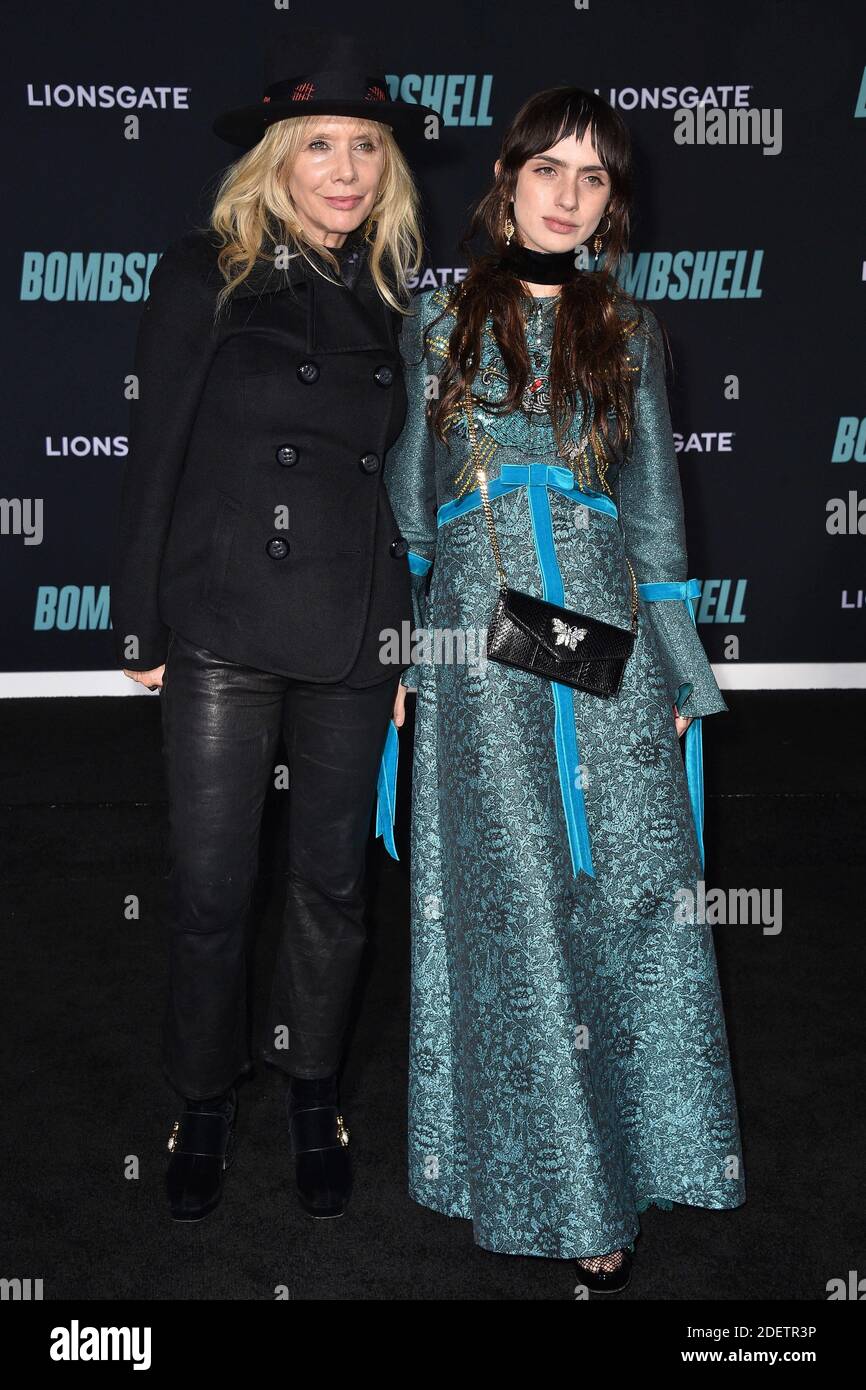 Rosanna Arquette und Zoë Bleu Sidel nehmen am 10. Dezember 2019 an einer Sondervorführung von Liongates 'Bombshell' im Regency Village Theatre in Los Angeles, CA, USA Teil. Foto von Lionel Hahn/ABACAPRESS.COM Stockfoto
