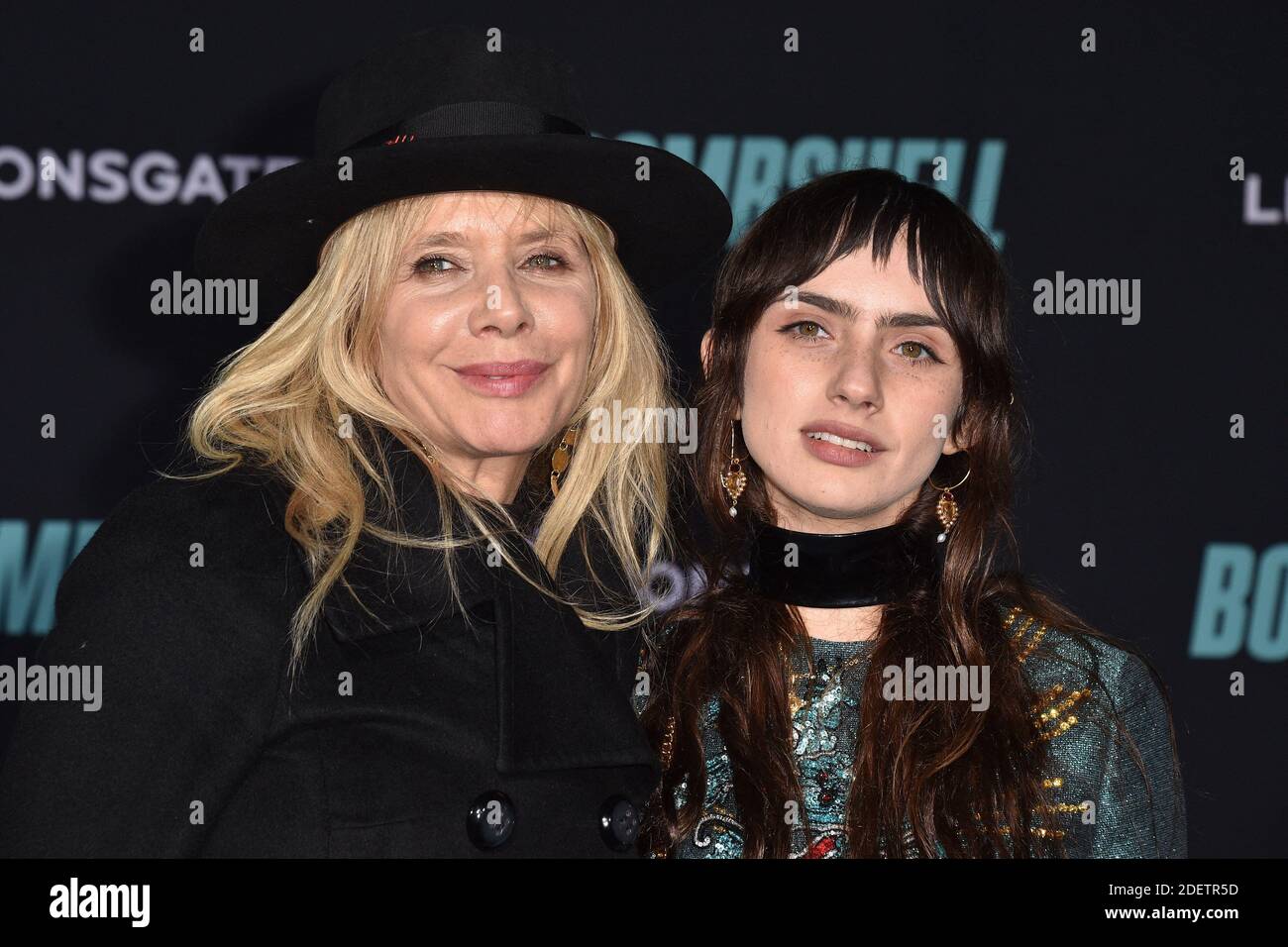 Rosanna Arquette und Zoë Bleu Sidel nehmen am 10. Dezember 2019 an einer Sondervorführung von Liongates 'Bombshell' im Regency Village Theatre in Los Angeles, CA, USA Teil. Foto von Lionel Hahn/ABACAPRESS.COM Stockfoto