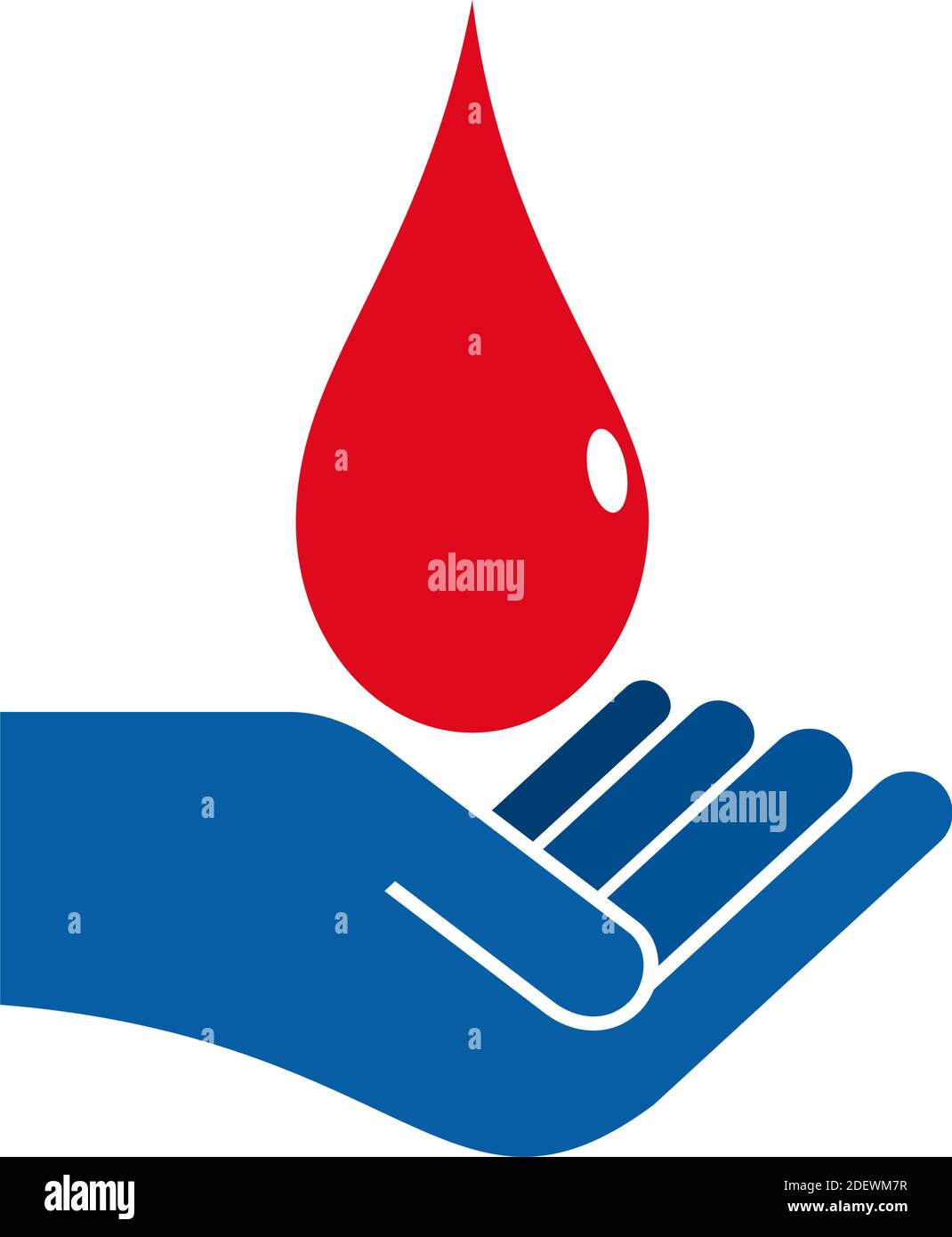 Vektor-Zeichen Blutspende Konzept Stock Vektor